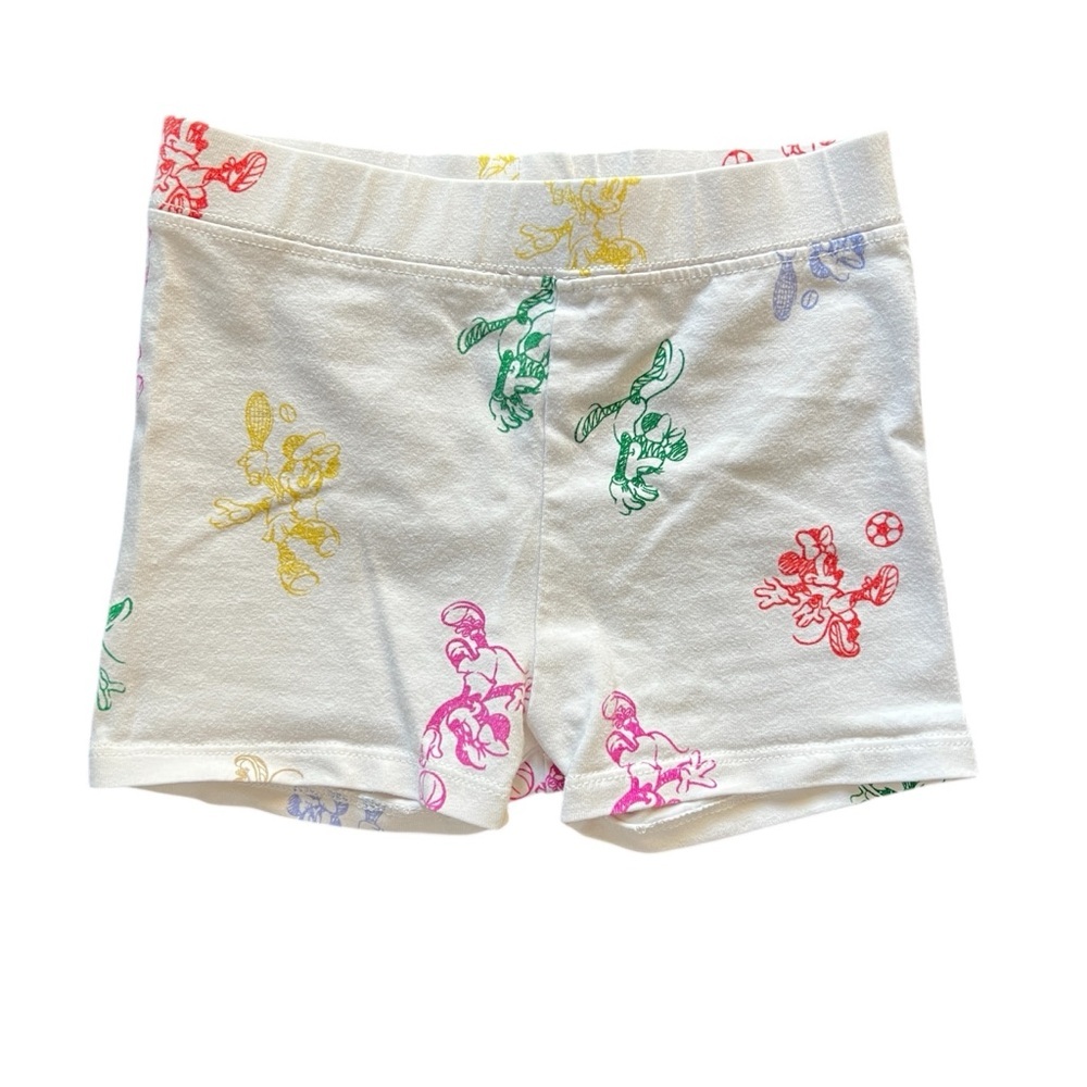 Baby Gap Disney Minnie Mouse Sporty White Shorts Size 4T Summer Toddler Shorts